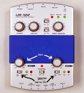 Tascam USB-122 Audio Interface